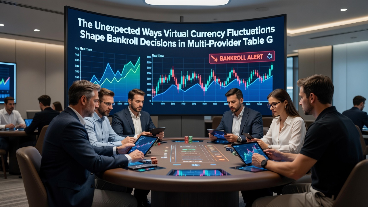 Player interface displaying multiple table game lobbies with overlaid currency conversion indicators